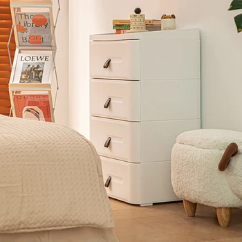Скандинавский пластиковый прикроватный столик для шкафа для хранения мебели в спальне, креативный свет, роскошная индивидуальность, шкафчик для отдыха в гостиной 4