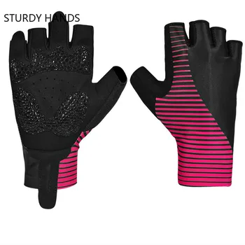 1 пара противоскользящих силикагелевых велосипедных перчаток, противоударные перчатки для горных велосипедов, спортивные перчатки, летние Велосипедные перчатки на половину пальца 5