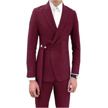 2023 Мужские костюмы, куртка с серым отворотом, льняное модное мужское пальто на заказ, элегантные повседневные официальные костюмы, приталенный блейзер, Только 1 куртка 5