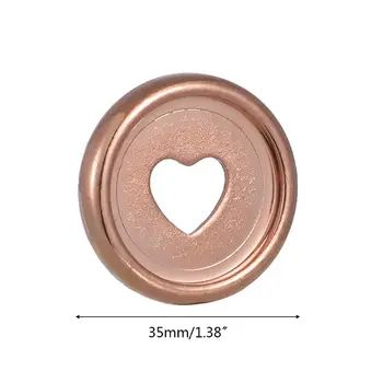 20шт 35 мм Связующие кольца в виде сердца с отверстием для гриба, вкладыш для тетради, связующий диск, Прямая поставка DIY 5