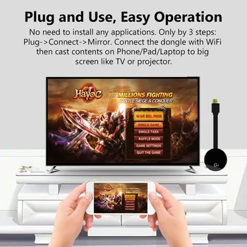 G4 TV Stick Для дисплея MiraScreen 1080P Anycast HDMI-совместимый Miracast TV Dongle Для Android Mirror Screen Wifi Stick 5