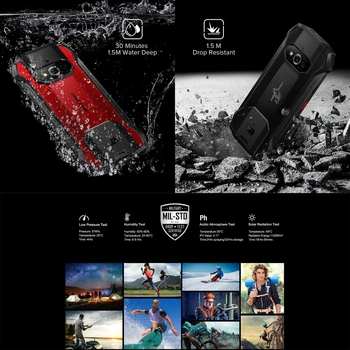 Ulefone Armor 15 Прочный Телефон Global 4G 6GB 128GB Buds с Идентификатором Отпечатка пальца на Внутренней Стороне с Google Smartpthone 5