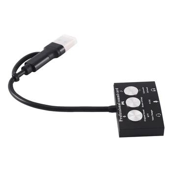 Внешняя звуковая карта USB Type-C Live Game K Song USB To Audio 3,5 Мм Аксессуары Для Микрофона Аудио Адаптер Звуковая Карта 5