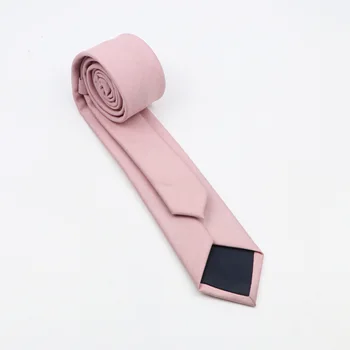 Классическая мужская мода для отдыха, однотонный хлопковый галстук, официальный костюм, свадебный галстук, высококачественный шейный платок толщиной 6 см 5