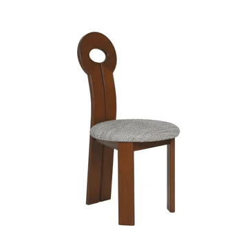 Креативный Ключ Из Овечьего Флиса Nordic Simple Wood Chair Домашний Винтажный Обеденный Стул Из Массива Дерева 5