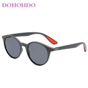 Круглые поляризованные солнцезащитные очки Унисекс, винтажные солнцезащитные очки известного бренда, солнцезащитные очки Polaroid, ретро-женские очки для женщин, мужчин 5