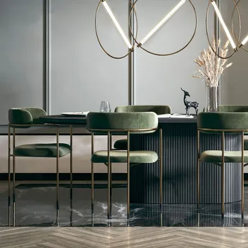 Кухонные обеденные стулья, скандинавское индивидуальное кресло, экономящее пространство, расслабляющие обеденные стулья, современная садовая мебель Sandalye HY50DC 5