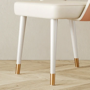Легкий роскошный обеденный стул со спинкой в современном минималистичном стиле для дома, Белая мебель в скандинавском стиле, Muebles 5