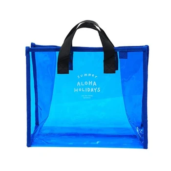 Летние желейные кошельки и сумки Женские из прозрачного ПВХ, пляжная сумка для плавания, женская водонепроницаемая сумка-тоут, сумки для покупок через плечо 5