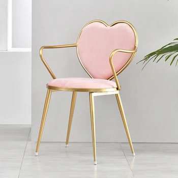 Металлические обеденные стулья для ресторана для салона красоты, офисные современные обеденные стулья Nordic Luxury Muebles, современная мебель 23GP 5