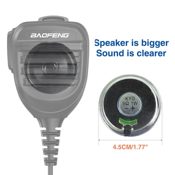 Микрофон телефонной трубки Baofeng-K-Head Подходит для высококачественных переговорных устройств Baofeng UV-5R, UV-82, BF-888S 5