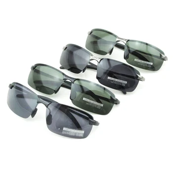 Модные Мужские Солнцезащитные Очки Поляризованные Солнцезащитные Очки Мужские Классический Дизайн Ацетатная Полуободковая Оправа Большие Квадратные Очки Oculos Gafas H5 5