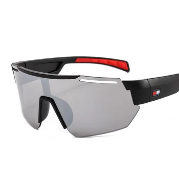 Мужские солнцезащитные очки с защитой от солнца и ультрафиолета Модные винтажные солнцезащитные очки в большой оправе для вождения и езды на велосипеде 5