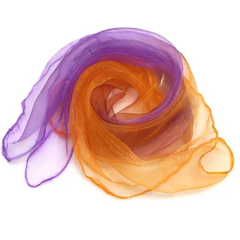 Новые женские шарфы из органзы, шифона и шелка, квадратный шарф, шейные платки, женский шарф для волос, Однотонный женский шифоновый шейный платок, шаль, Аксессуар в подарок 5