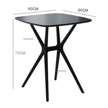 Обеденные столы из скандинавского дерева, Мебель для столовой, Домашний Простой креативный кухонный стол, Ресторанный стол для переговоров, Маленький квадратный столик CN 5