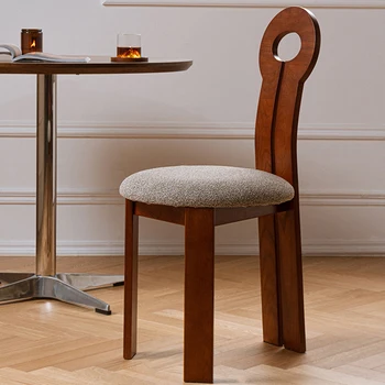 Обеденные стулья из Скандинавского дерева, Современный дизайн, Роскошное Офисное кресло, салон для переодевания, шезлонги для спальни, Мебель Salle Manger T50CY 5