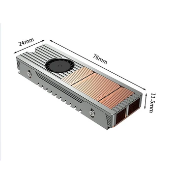 Охлаждающий Радиатор TEUCER PCIE NVMe NGFF M.2 Охлаждающий Радиатор с Силиконовыми Термонакладками M.2 2280 SSD Cooler Компьютерные Аксессуары 5