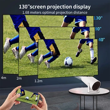Проектор WIFI 720P 4K, МИНИ портативный проектор, телевизор для домашнего кинотеатра, поддержка HDMI Android 1080P для мобильного телефона SAMSUNG XIAOMI 5