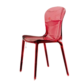 Прозрачные пластиковые Кухонные обеденные стулья Nordic Clear Cafe Обеденные стулья для гостиной Мобильная Итальянская мебель Comedor YX50DC 5