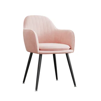 Роскошный Бархатный Обеденный стул для гостиной Nordic Eiffel Cafe, Современный Дизайнерский Обеденный стул, Точная Копия Шезлонгов, Библиотечная мебель 5