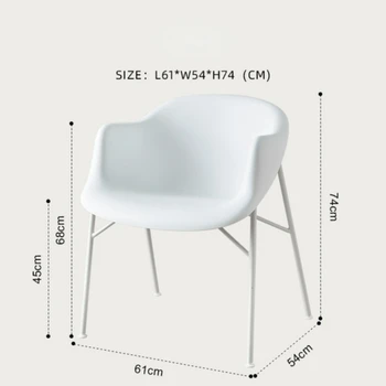 Скандинавский легкий Роскошный креативный стул для молочных бутылок, простые современные ресторанные обеденные стулья с изогнутой спинкой, стул для макияжа 5