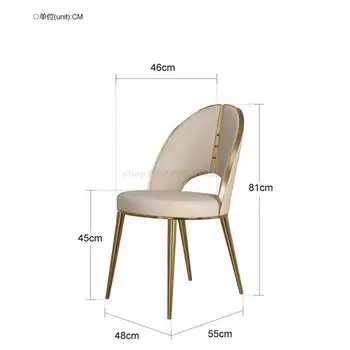 Скандинавское эргономичное кресло для спальни, кресло для салона на открытом воздухе, Скандинавское кресло, Прозрачная Кухонная мебель Sillas De Cocina XF35XP 5
