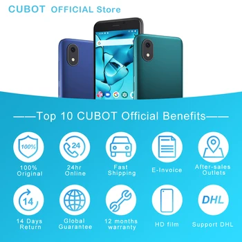 Смартфон Cubot J10 с 4-Дюймовым Мини-Экраном, 5-Мегапиксельная Камера Заднего Вида, 2350 мАч, Android 11, Телефон с Двумя SIM-картами, Face ID, Дешевый Мобильный Телефон 3G 5