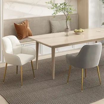 Ткань для обеденного кресла Nordic для ресторана, гостиной, спальни, офисной работы, компьютерной мебели, макияжа, маникюра, спинки дивана-кресла 5
