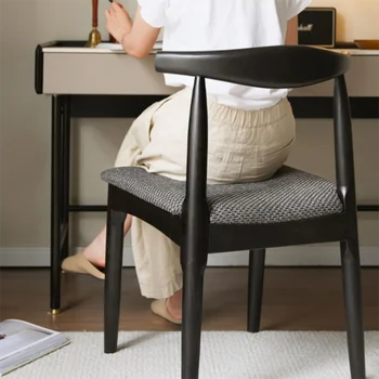 Удобные обеденные стулья в скандинавском стиле, современное деревянное кресло для отдыха в ресторане, Эргономичная Офисная кухонная мебель Silla Comedor 5
