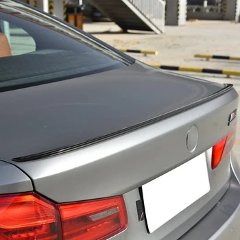 Черное заднее крыло автомобиля, отделка заднего спойлера багажника, подходит для BMW 5 серии G30 525i 530i M5 2018 + Автомобильные аксессуары 5